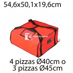 Bolsa de reparto para pizzas grandes