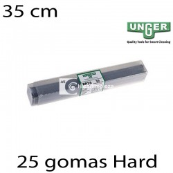 25 gomas limpiacristales Unger Hard 35 cm