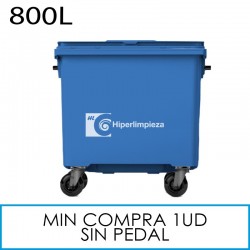 Contenedor basura 800L azul