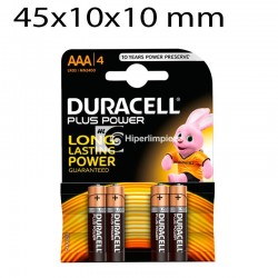 4 pilas Duracell tipo AAA