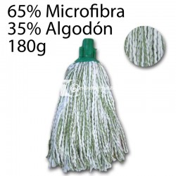 Fregona microfibra e hilo 180gr verde