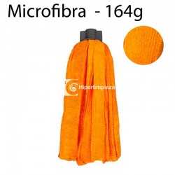 Fregona microfibra tiras 164gr naranja