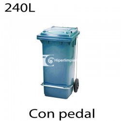 Contenedor de basura 240L azul con pedal