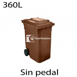 Contenedor de basura 360L marrón