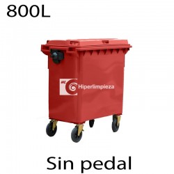 Contenedor de basura 800L rojo