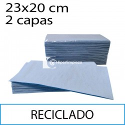 3920 toallas en celulosa reciclada azul 23x20cm