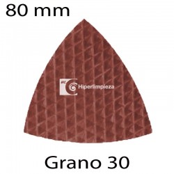 Triángulo diamantado R 80mm grano 30