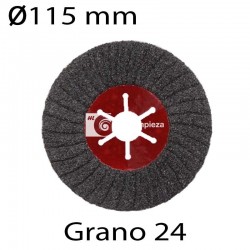 Disco semiflexible plano diámetro 115mm grano 24