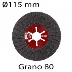 Disco semiflexible plano diámetro 115mm grano 80