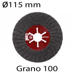 Disco semiflexible plano diámetro 115mm grano 100