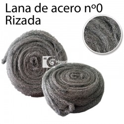 4 Rollos lana de acero número 0 rizada