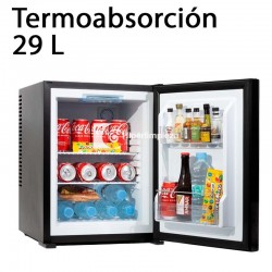 Minibar termoabsorción 29L Negro Canarias