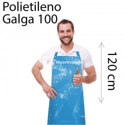 1000 delantales polietileno G100 azul
