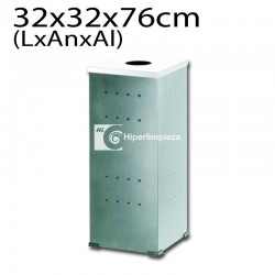 Papelera acero inox industrial HL2210G