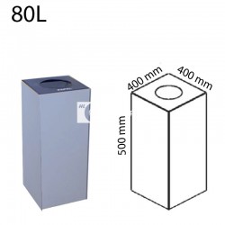 Módulo para papelera reciclaje 50x40x40cm 80L