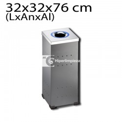 Papelera de reciclaje 1 boca rectangular HL2210R