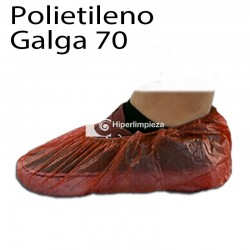1000 Cubre zapatos PE liso G70 rojos