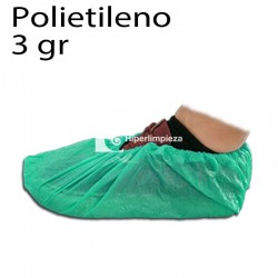 2000 Cubre zapatos PE rugoso verdes 3gr
