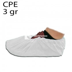 1000 Cubre zapatos CPE rugoso blancos 3gr