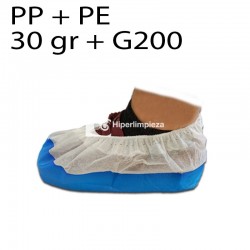 500 Cubre zapatos PP y PE azul y blanco