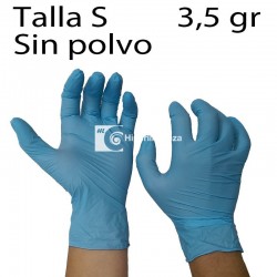 1000 guantes de nitrilo azul talla S