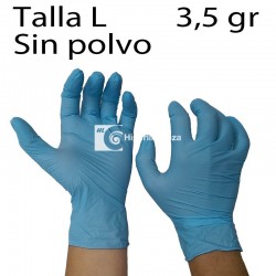 1000 guantes de nitrilo azul talla L