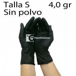 1000 guantes de nitrilo negro TS