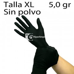 1000 guantes de nitrilo extra negro TXL