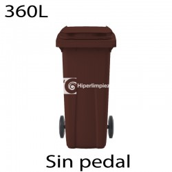 Contenedor basura 360L marrón