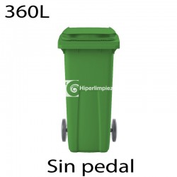 Contenedor basura 360L verde