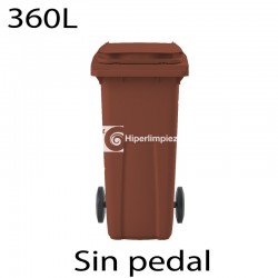Contenedor basura 360L premium marrón