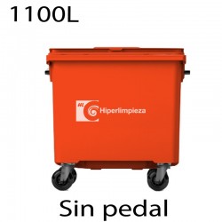 Contenedor basura 1100L premium naranja