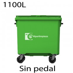 Contenedor basura 1100L premium verde claro