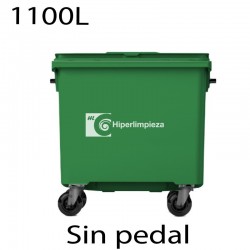 Contenedor basura 1100L premium verde