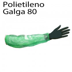 1000 manguitos polietileno G80 verde