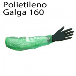 1000 manguitos desechables PE G160 verde