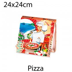 100 Cajas de pizza Ischia 24x24cm