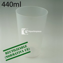 500 uds vasos sidra PP 450 ml reutilizables