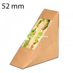 500 uds porta sándwiches kraft pequeños