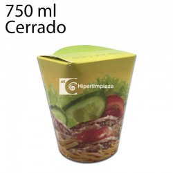 500 uds envases multifood impreso 750 ml
