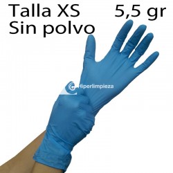 1000 guantes de nitrilo 5,5 gr azul TXS