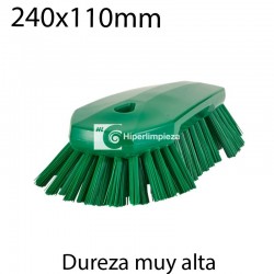 Cepillo de mano XL muy duro 240x110mm verde