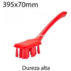 Cepillo de mano UST largo duro 395x70mm rojo