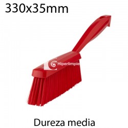 Cepillo de mano polvo medio 330x35mm rojo