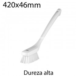Cepillo de mano largo duro 420x46mm blanco