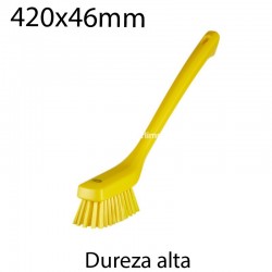 Cepillo de mano largo duro 420x46mm amarillo