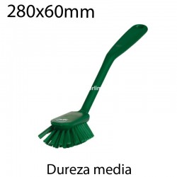 Cepillo de mano medio 280x60mm verde