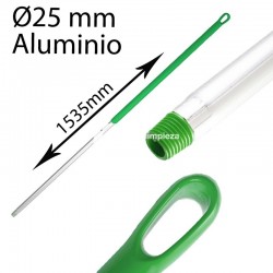 Mango alimentaria aluminio 1535 mm verde