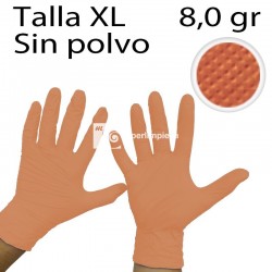 900uds guantes nitrilo naranja TXL