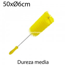 Cepillo limpiatubos alim 60mm medio amarillo